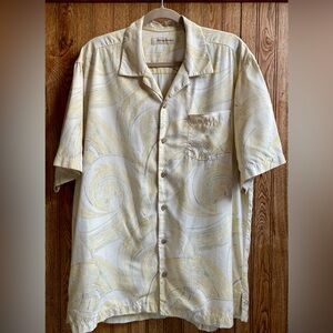 Tommy Bahama Men’s Short Sleeve Silk Shirt size L